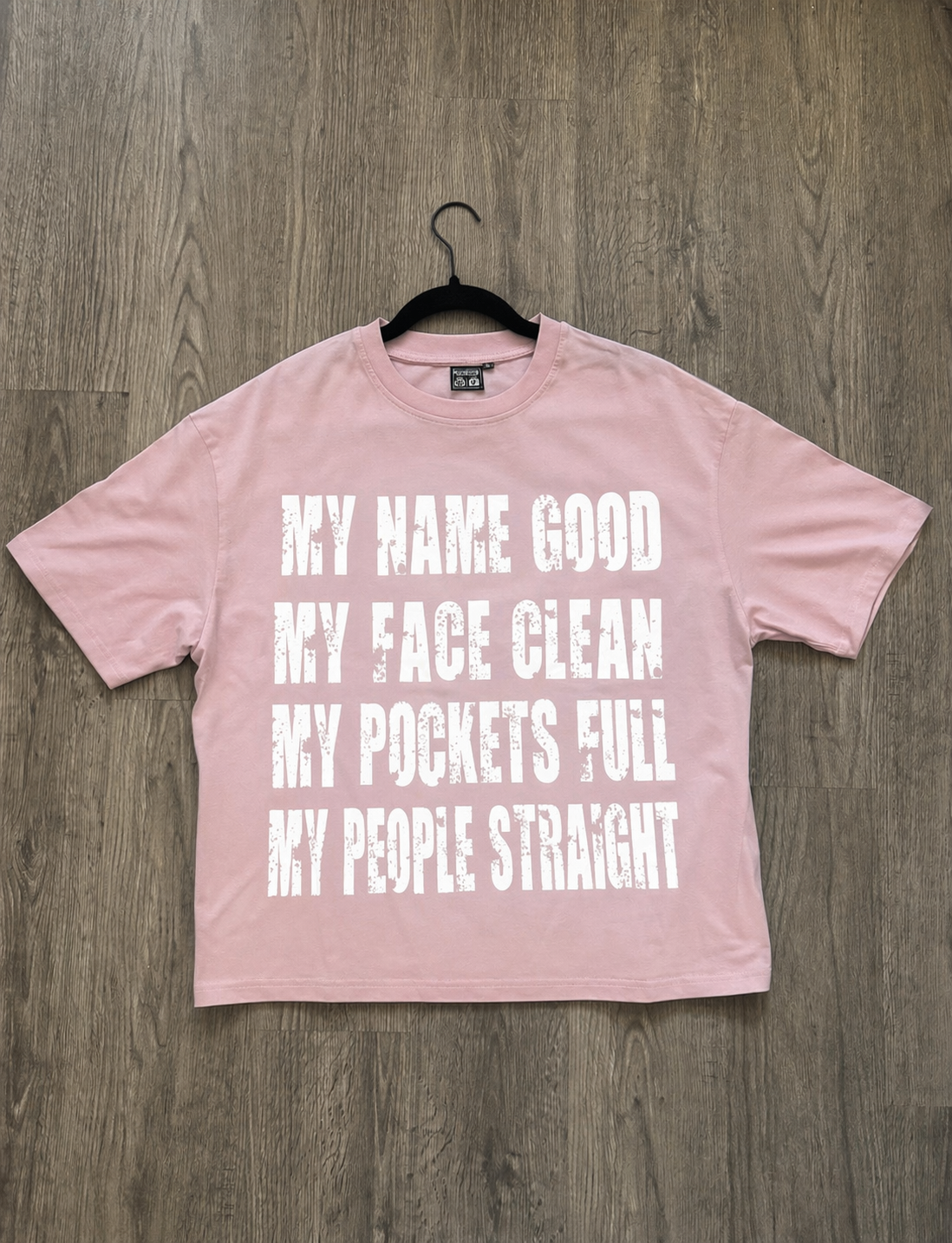 Pink "Name Good Tee" Shortsleeve